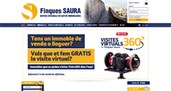 Desktop Screenshot of finquesaura.com