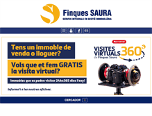 Tablet Screenshot of finquesaura.com